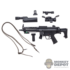 Rifle: Modeling Toys MP5A5 Sub Machine Gun w/Sight, Light, Grip & Sling