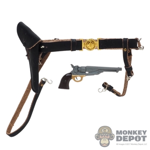 Belt: Mohr Toys Civil War Leatherlike Belt w/Pistol + Holster