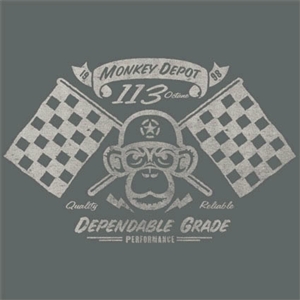 Monkey Depot 2007 Shirt "Hot Rod Monkey" Grey 2XL