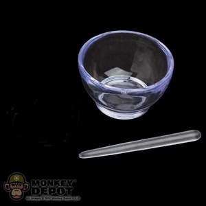Bowl: Wolf King Clear Bowl w/Mixing Rod