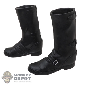 Boots: LIM Toys Mens Black Molded Zipper Boots