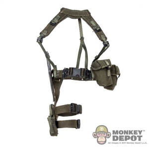 Harness: Mr. Toys Female Web Belt w, Harness, Pouches, Holster and Knife