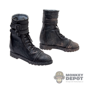 Boots: Mr. Toys Black Tactical Boots (Weathering)