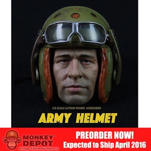 Helmet Set: Max Toys Army Tanker Helmet A98 w/Head (MT-003HA98)