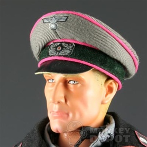 Hat Newline Miniatures German WWII Crusher Heer Panzer Dark Pink Piping