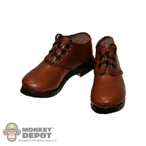 Boots: Newline Miniatures Dress Type Brown Leather