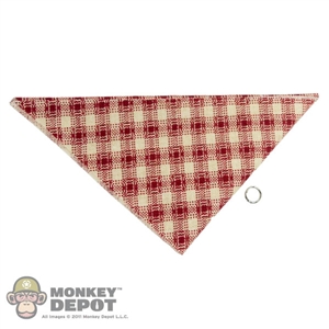 Scarf: Newline Miniatures Bandana w/ Metal Ring (Red/Tan)