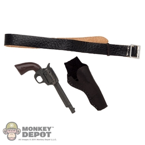 Holster: Newline Miniatures Cowboy Pistol w/Black Holster Set