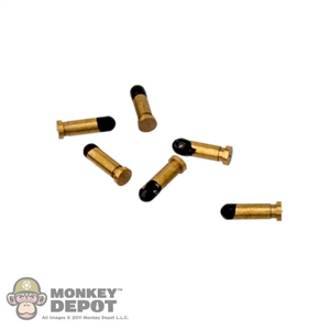 Ammo: Newline Miniatures Brass Pistol Rounds (Set of 6)