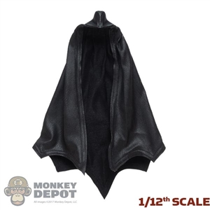 Cape: NoirToys 1/12 Mens Black Pose-able Long Black Cape