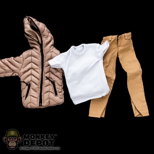 Clothing Set: Crazy Owner Gold Down Jacket Set For Regular Body (COF-033ANG)