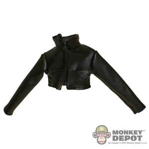 Jacket: TBLeague Ltd Short Black Female Leatherlike