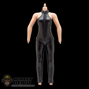 Figure: TBLeague Female w/ Black Leather Body Suit (No Head, Hands or Feet)