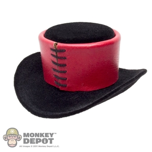 Hat: TBLeague Black & Red Felt Top Hat