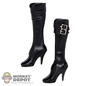 Boots: TBLeague Black Knee High High Heel Boots