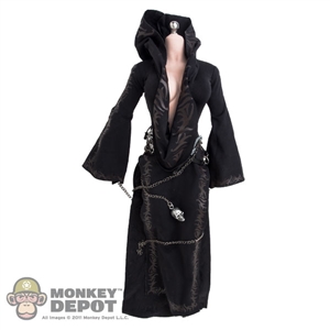 Outfit: TBLeague Black Robe w/Chains, Skulls, Cuffs & Knife