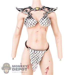 Outfit: TBLeague Metallic Looking Bikini w/Shoulder Armor