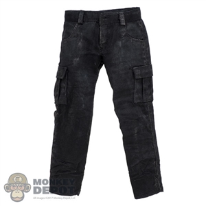 Pants: TBLeague Mens Black Weathered Pants