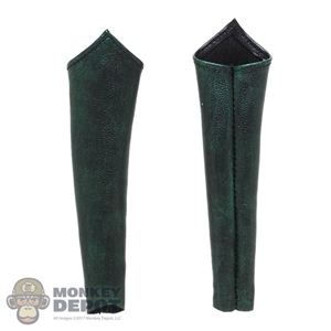 Sleeves: TBLeague Female Green/Black Leather-Like Leg Sleeves