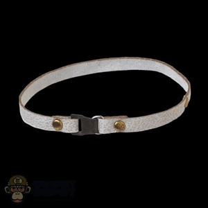 Belt: TBLeague Female White Leatherlike Thigh Strap