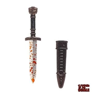 Knife: TBLeague 1/12th Bloody Dagger w/Sheath