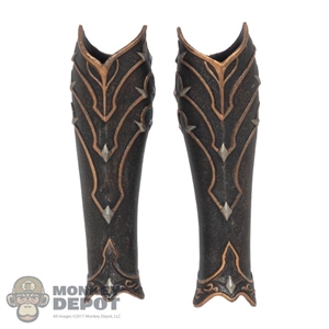 Armor: TBLeague Female Darker Bronze Tone Leg Guards