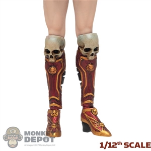 Boots: TBLeague 1/12th Goddess of War Boots w/Skull Leg Armor