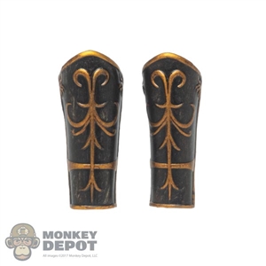 Armor: TBLeague Female Molded Black/Bronze Forearm Guards