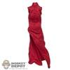 Outfit: TBLeague Female Red Silk Standup Collar Dress