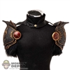 Armor: TBLeague Mens Black Shoulder Guards w/Neck Harness