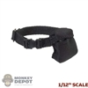 Belt: PC Toys 1/12th Mens Black Belt w/Pouch