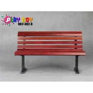Diorama Bench: Play Toy Red Park Bench (F-002-B)