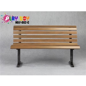 Diorama Bench: Play Toy Brown Park Bench (F-002-C)