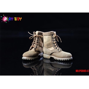 Boots: Play Toys Tan Combat Boots (PT-PC005C)