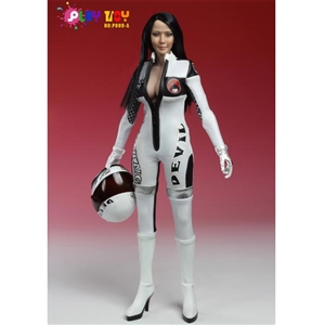 Boxed Figure: Play Toy Racing Girl In White (PT-P009A)