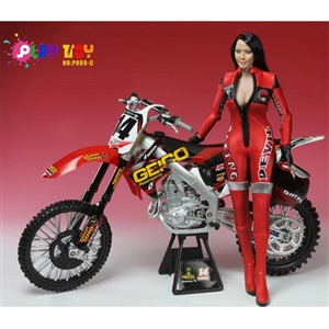 Boxed Figure: Play Toy Racing Girl In Red (PT-P009C)