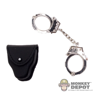 Cuffs: POP Toys Metal Handcuffs w/Pouch