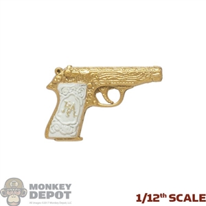 Pistol: POP Toys 1/12th Gold Pistol