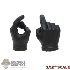 Hands: POP Toys 1/12th Mens Molded Black Weapon Grip