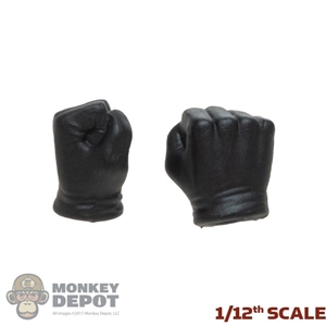 Hands: POP Toys 1/12th Mens Molded Black Fists