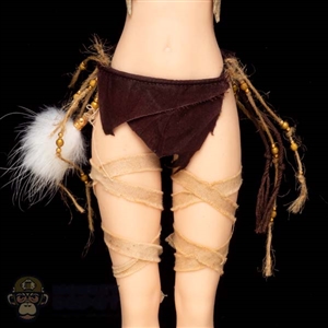 Skirt: POP Toys Female Brown Skirt w/Ropes