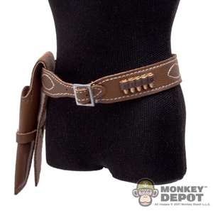 Belt: Redman Brown Embroidered Belt w/Bullets & Holster