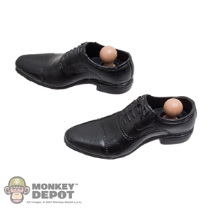 Shoes: Redman Molded Black Dress Shoes w/Ankle Pegs