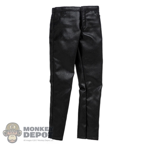 Pants: Redman Mens Black Leather-Like Pants
