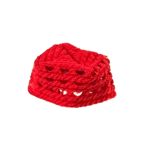 Hat: Redman Female Teenager Red Knitted Cap
