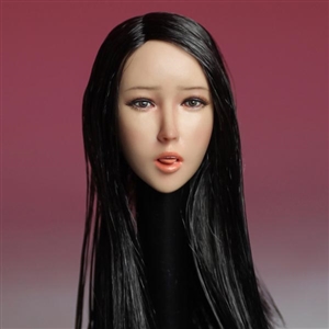Head: Super Duck Asian Head Sculpt w/Black Hair (SUD-SDH006A)
