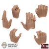 Hands: Shark Toys 1/12th Mens 6 Piece Hand Set w/Rings