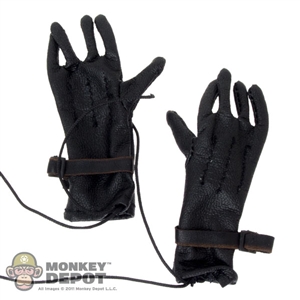 Gloves: Soldier Story Black "M" Gloves Leatherlike
