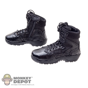 Boots: Soldier Story Black Side Zip Boots