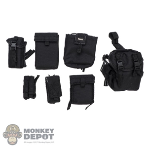 Pouch: Soldier Story 7 Piece Black Pouch Set